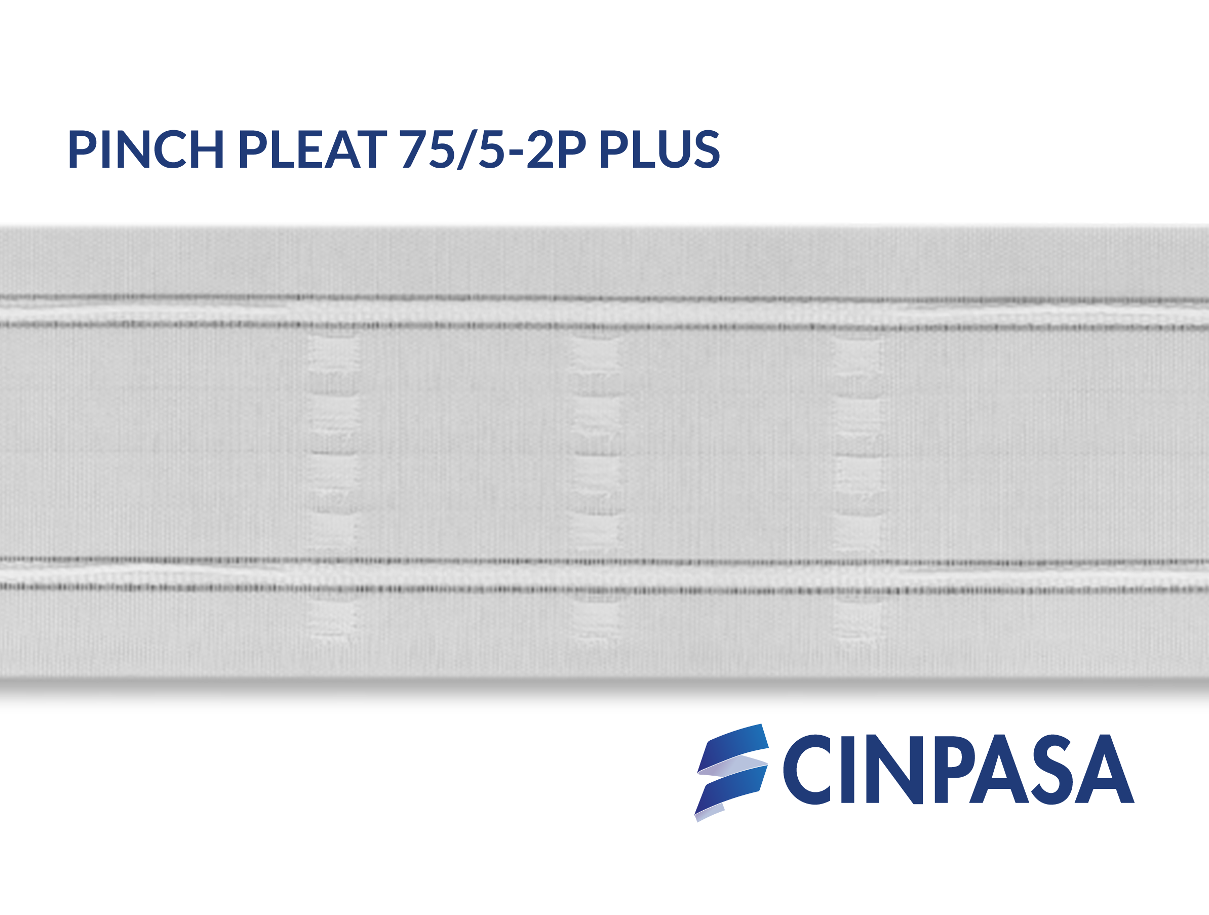  Cinta fruncidora Pinch Pleat - 2 Pliegues 